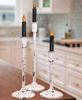Picture of Distressed White Candle Holder, 14.5"
