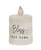 Picture of Bless This Home White Cement Timer Pillar