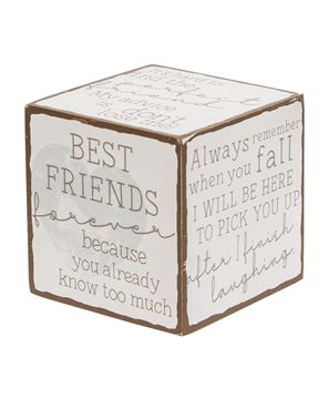 Picture of Best Friends Sayings Cube