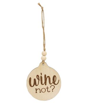 Picture of Dinner Is Poured Beaded Wine Tag, 3 Asstd.