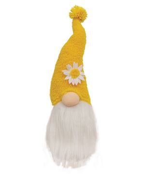 Picture of Fuzzy Yellow Flower Gnome 13"