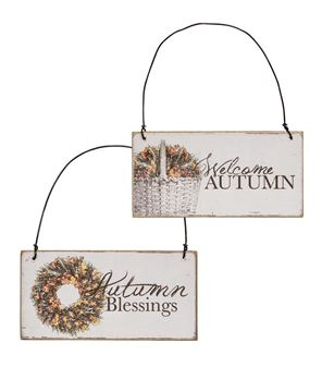 Picture of Autumn Blessings Ornament, 2 Asstd.
