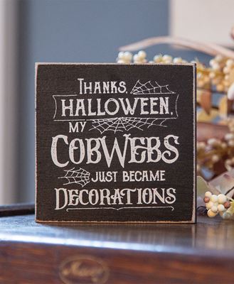 Picture of Thanks Halloween Square Block