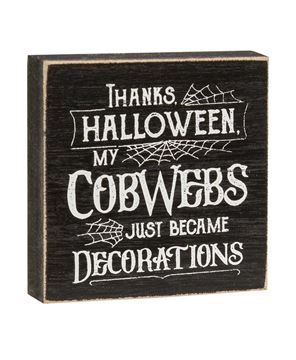 Picture of Thanks Halloween Square Block