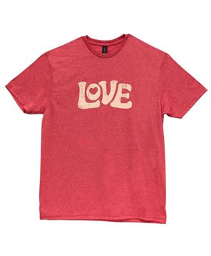 Picture of Vintage Love T-Shirt, Heather Red