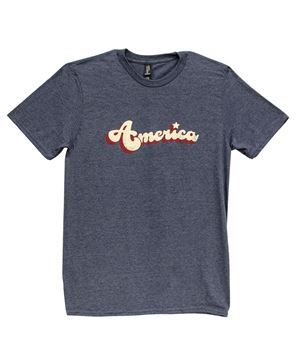 Picture of Vintage America T-Shirt, Heather Navy