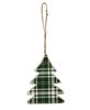 Picture of Plaid Christmas Tree & Snowmen Ornaments, 3/Set