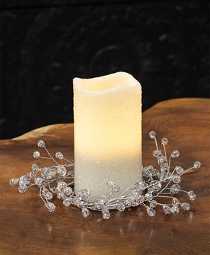 Picture of Icy Gems Candle Ring, 3.5"