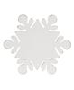 Picture of White Wooden Snowflake Riser, 12.5"