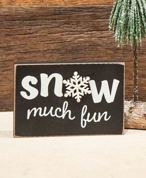 Picture of Snow Much Fun Wooden Block