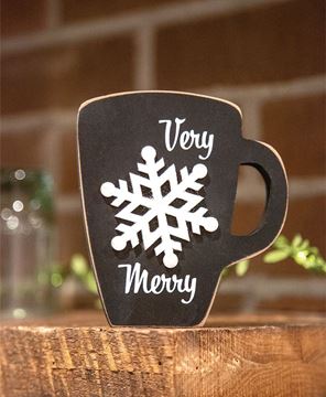 Picture of Very Merry Snowflake Mug Sitter