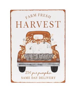 Picture of Farm Fresh Harvest Truck Metal Sign