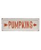 Picture of Pumpkins Arrow Rustic Metal Sign