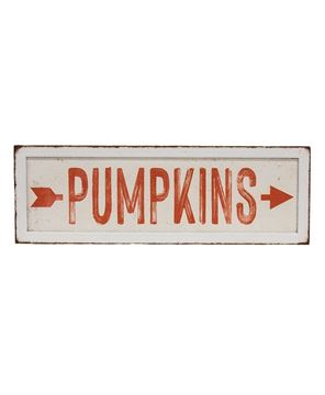 Picture of Pumpkins Arrow Rustic Metal Sign