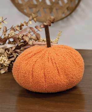 Picture of Stuffed Orange Chenille Pumpkin, 7.5"