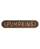 Picture of Pumpkins Rustic Brown Metal Sign