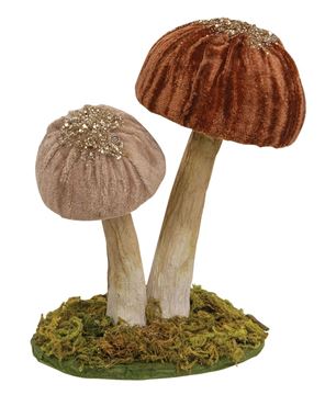 Picture of Woodland Brown Mushrooms Sitter, Small