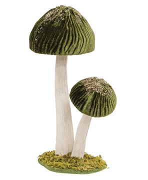 Picture of Woodland Green Mushrooms Sitter, Large