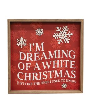 Picture of Dreaming of a White Christmas Snowflakes Frame