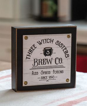 Picture of Three Witch Sisters Layered Box Sign