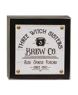Picture of Three Witch Sisters Layered Box Sign