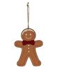Picture of Wooden Bow Tie Gingerbread Ornament