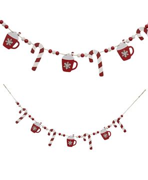 Picture of Hot Cocoa & Candy Cane Wooden Garland