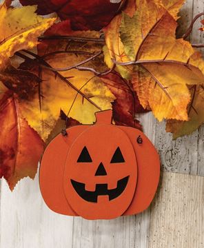 Picture of Layered Wood Jack O'Lantern Ornament