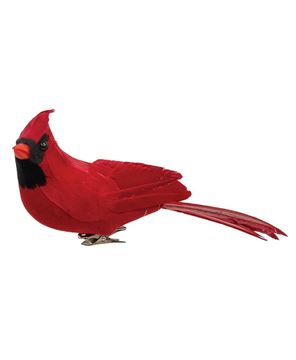 Picture of Red Feathered Cardinal Clip, 10"