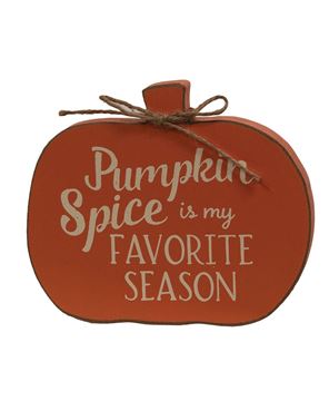 Picture of Pumpkin Spice is My Favorite Season Pumpkin Sitter