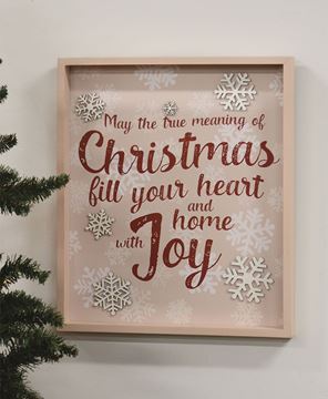 Picture of True Meaning of Christmas Snowflakes Frame