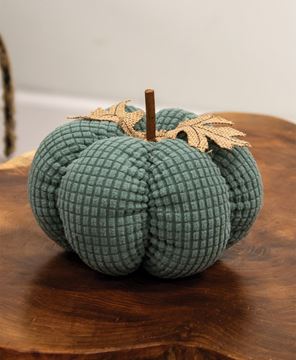 Picture of Teal Waffle Weave Pumpkin, Medium