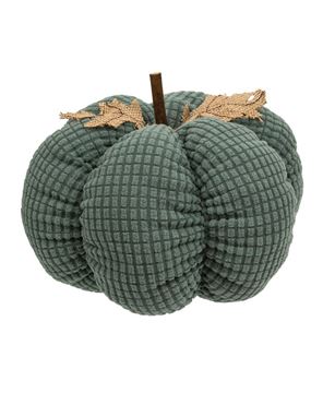 Picture of Teal Waffle Weave Pumpkin, Large