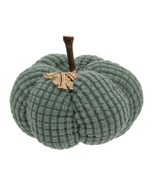 Picture of Teal Waffle Weave Pumpkin, Small