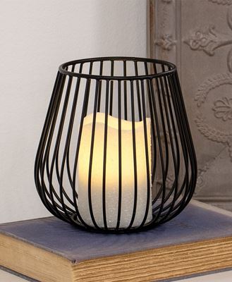 Picture of Black Wire Candle Holder, Small