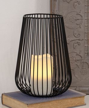 Picture of Black Wire Candle Holder, Large