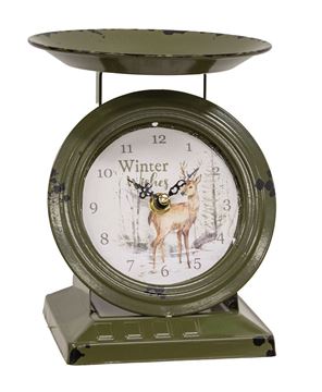 Picture of Winter Wishes Woodland Deer Scale Clock