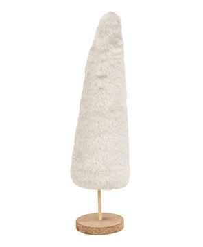 Picture of Furry White Sparkle Christmas Tree, 12"H