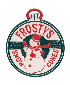 Picture of Frosty's Snow Cones Metal Sign