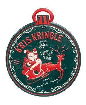 Picture of Kris Kringle World Tour Metal Sign