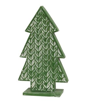Picture of Laurel Embossed Distressed Metal Christmas Tree