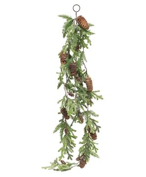 Picture of Glittering Millwood Pine Hanging Garland, 4ft