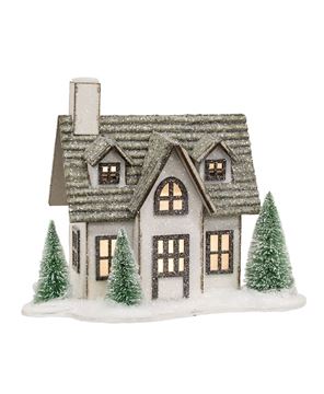 Picture of Winter Sparkle Forest LED House w/Trees