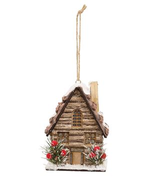 Picture of LED Winter Cottage Lodge Ornament