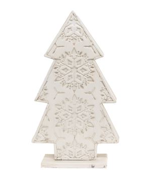 Picture of Snowflake Embossed Distressed Metal Christmas Tree