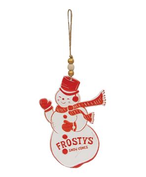 Picture of Frosty's Snow Cones Metal Snowman Hanger