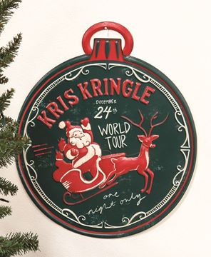 Picture of Kris Kringle World Tour Metal Sign