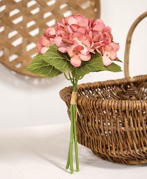 Picture of Rose Pink Hydrangea Bouquet, 11.5"