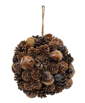 Picture of Frosted Deer Run Hanging Ball, 7"