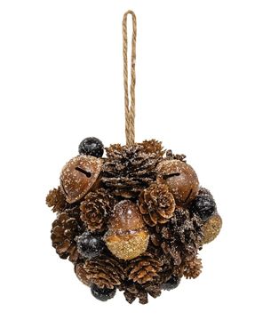 Picture of Frosted Deer Run Hanging Ball, 5"